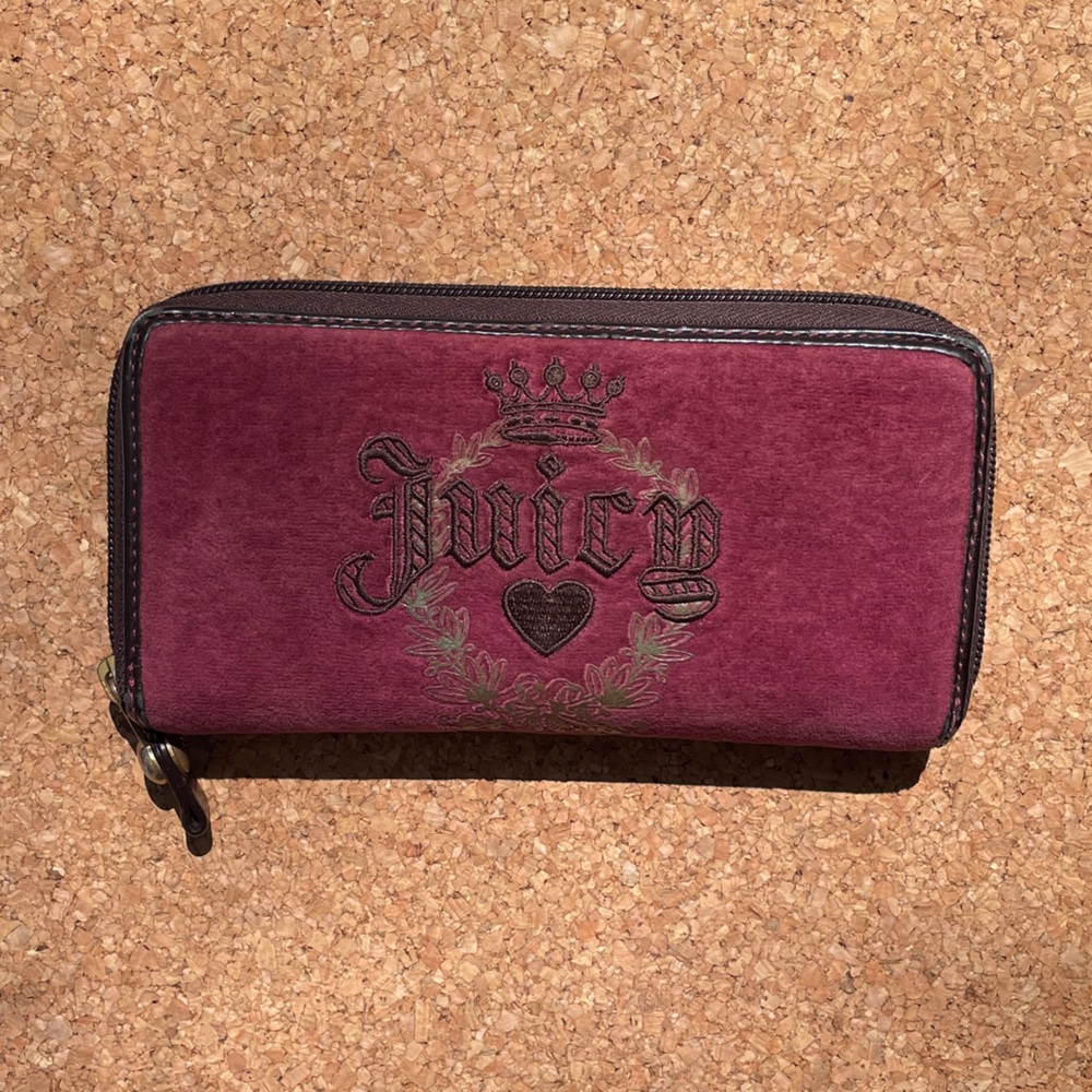 Juicy Couture Pink Velour Y2k Wallet